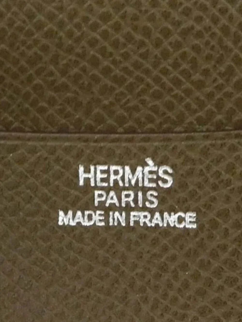 Auth HERMES Agenda/Note Cover Khaki Brown Leather - e60899a
